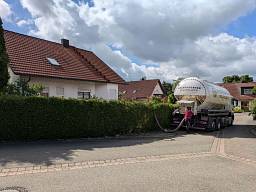 Erstbefüllung Holzpellet durch Fa. Kochendörfer 